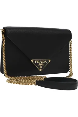 Prada Pre-owned, Kobieta, Czarny, ONE SIZE, Skóra, Pre-owned Leather prada-bags