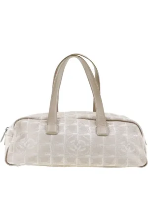 CHANEL Pre-owned, Kobieta, Beżowy, ONE SIZE, Nylon, Pre-owned Canvas handbags
