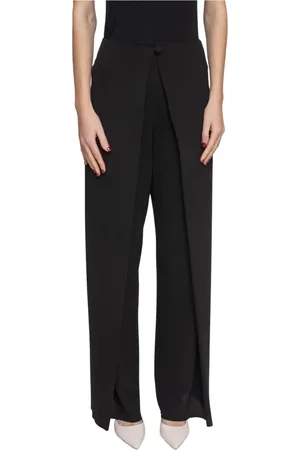 Emporio Armani Spodnie, Kobieta, Czarny, 2XS, Czarne Damskie Spodnie