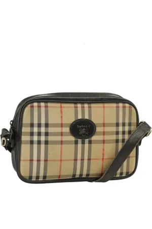 Burberry Pre-owned, Kobieta, Beżowy, ONE SIZE, Pre-owned Canvas shoulder-bags