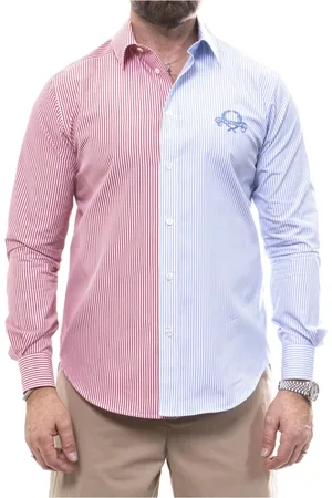 Moschino Koszule, Mężczyzna, Wielobarwność, M, Lekki Niebieski Męski Shirt