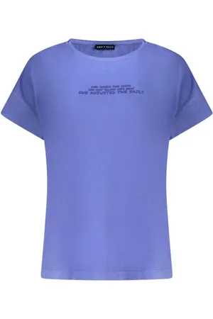 North Sails Koszulki, Kobieta, Niebieski, S, Niebieski t-shirt z nadrukiem