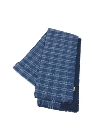 Loewe Pre-owned, Kobieta, Niebieski, ONE SIZE, Wełna, Pre-owned Wool scarves