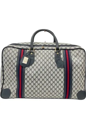 Gucci Pre-owned, Kobieta, Niebieski, ONE SIZE, Pre-owned Canvas travel-bags