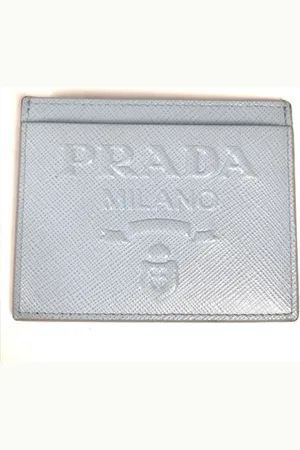 Prada Pre-owned, Kobieta, Niebieski, ONE SIZE, Skóra, Pre-owned skórzane portfele