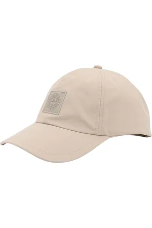 Stone Island Akcesoria, Mężczyzna, Beżowy, ONE SIZE, Nylon, Beżowa Czapka Bejsbolówka dla Mężczyzn