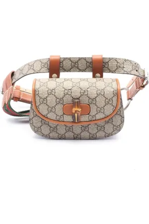 Gucci Pre-owned, Kobieta, Beżowy, ONE SIZE, Skóra, Pre-owned Canvas gucci-bags