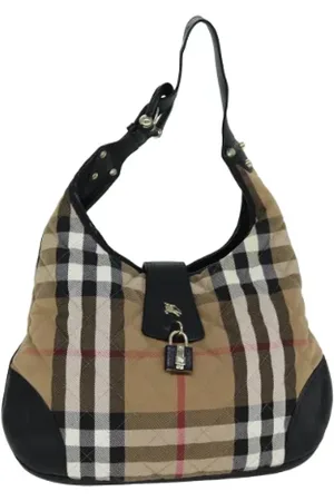 Burberry Pre-owned, Kobieta, Beżowy, ONE SIZE, Pre-owned Canvas shoulder-bags