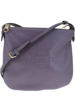 Loewe Pre-owned, Kobieta, Fioletowy, ONE SIZE, Skóra, Pre-owned skórzane torby na ramię