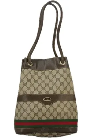 Gucci Pre-owned, Kobieta, Beżowy, ONE SIZE, Pre-owned Canvas gucci-bags