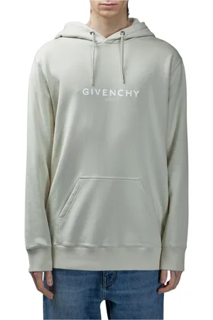Givenchy Bluzy, Mężczyzna, Szary, L, Paris Logo Hoodie Cotton