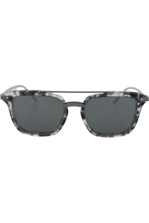 Dolce & Gabbana Akcesoria, Kobieta, Szary, ONE SIZE, Metalowe szare okulary przeciwsłoneczne z oprawką Dg 4327-B