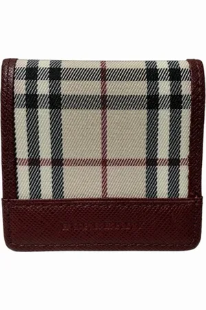 Burberry Pre-owned, Kobieta, Beżowy, ONE SIZE, Pre-owned portfele płócienne