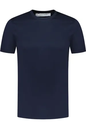 Gran Sasso Koszulki, Mężczyzna, Niebieski, 2XL, Granatowy Bawełniany T-shirt Krótki Rękaw