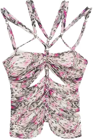Isabel Marant Koszulki, Kobieta, Różowy, S, Jedwabny Różowy Top