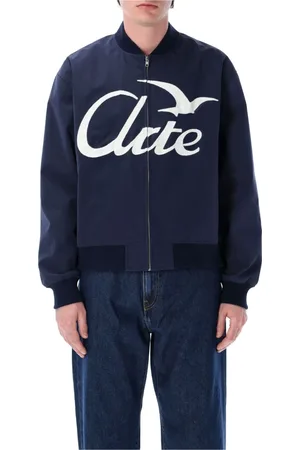 Arte Antwerp Kurtki, Mężczyzna, Niebieski, M, Navy Logo Bird Bomber Jacket