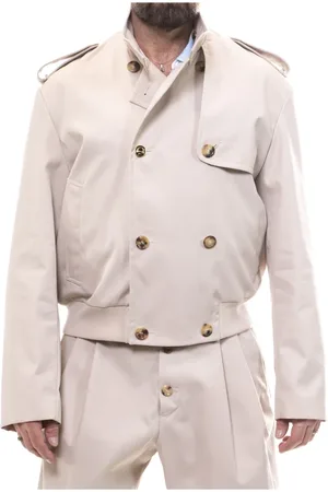 Moschino Kurtki, Mężczyzna, Beżowy, S, Beżowa Kurtka Męska 0045