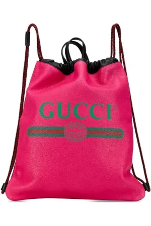 Gucci Pre-owned, Kobieta, Różowy, ONE SIZE, Skóra, Pre-owned Leather backpacks