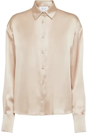 MVP Wardrobe Bluzki, Kobieta, Beżowy, S, Len, Helena Oversize Shirt
