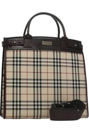 Burberry Pre-owned, Kobieta, Beżowy, ONE SIZE, Skóra, Pre-owned Canvas handbags