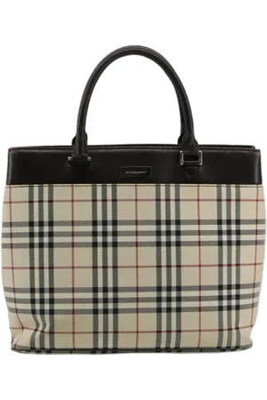 Burberry Pre-owned, Kobieta, Beżowy, ONE SIZE, Pre-owned Canvas handbags