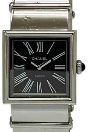 CHANEL Pre-owned, Kobieta, Czarny, ONE SIZE, Pre-owned Stainless Steel watches