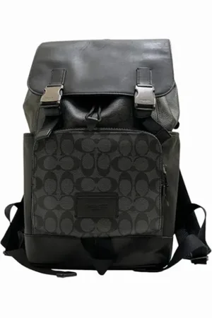 Coach Pre-owned, Mężczyzna, Czarny, ONE SIZE, Pre-owned Canvas backpacks