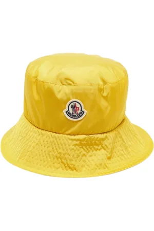 Moncler Pre-owned, Kobieta, Żółty, ONE SIZE, Nylon, Pre-owned Fabric hats