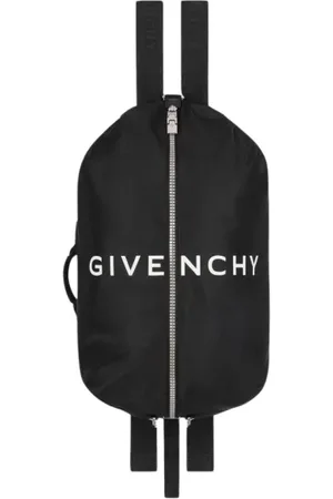 Givenchy Torebki, Mężczyzna, Czarny, ONE SIZE, Nylon, Czarny Plecak z Logo dla Mężczyzn