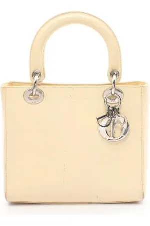 Dior Pre-owned, Kobieta, Beżowy, ONE SIZE, Skóra, Pre-owned Skórzane torebki
