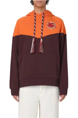 Etro Bluzy, Mężczyzna, Wielobarwność, L, Zielona Bluza z Haftem i Blokami Kolorów
