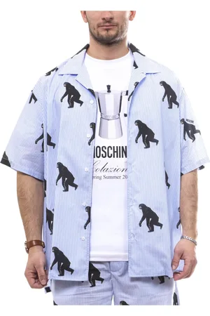 Moschino Koszule, Mężczyzna, Niebieski, M, Lekki niebieski męski koszul