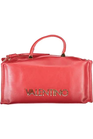 Valentino by Mario Valentino Torebki, Kobieta, Czerwony, ONE SIZE, Len, Czerwona Torba na Ramię z Polietylenu dla Kobiet