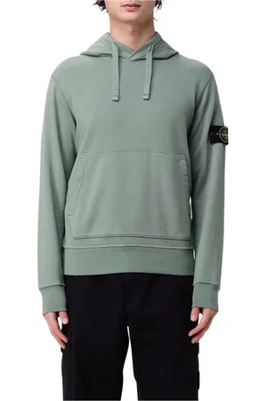 Stone Island Bluzy, Mężczyzna, Zielony, XL, Royal Blue Hoodie Sweatshirt