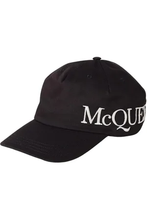 Alexander McQueen Akcesoria, Mężczyzna, Czarny, M, Czapka z Logo Luksusowa Czarna