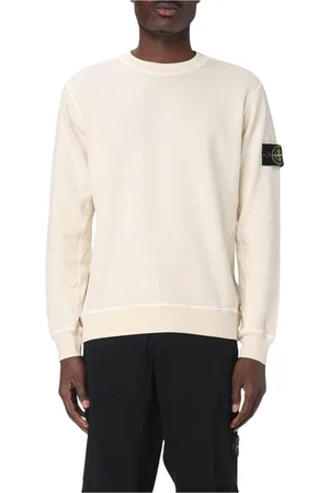 Stone Island Bluzy, Mężczyzna, Beżowy, 2XL, Różowy Sweter z Okrągłym Dekoltem
