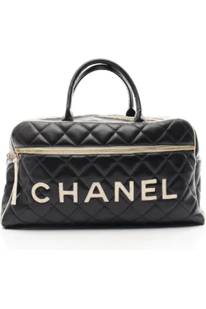 CHANEL Pre-owned, unisex, Czarny, ONE SIZE, Skóra, Pre-owned Leather travel-bags