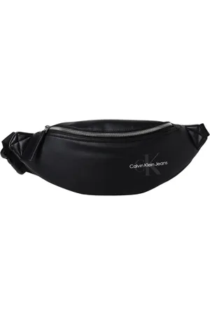 Calvin Klein Torebki, Mężczyzna, Czarny, ONE SIZE, Elegancka Czarna Torba na Ramię