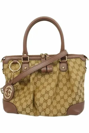 Gucci Pre-owned, Kobieta, Beżowy, ONE SIZE, Pre-owned Canvas gucci-bags