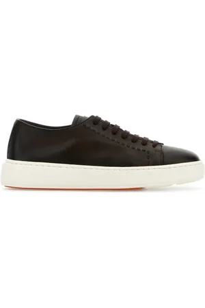 santoni Buty, Mężczyzna, brązowy, 42 EU, Brązowe Czyste Sneakersy