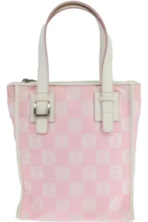 Loewe Pre-owned, Kobieta, Różowy, ONE SIZE, Pre-owned Canvas handbags