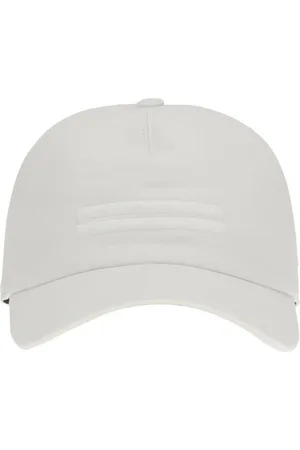Ermenegildo Zegna Akcesoria, Mężczyzna, Biały, L, Lniana czapka baseballowa z haftem logo