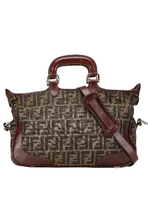 Fendi Pre-owned, Kobieta, brązowy, ONE SIZE, Skóra, Pre-owned Canvas handbags