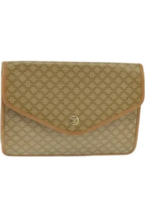 Céline Pre-owned, Kobieta, Beżowy, ONE SIZE, Skóra, Pre-owned Canvas clutches
