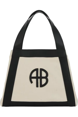 ANINE BING Torebki, Kobieta, brązowy, ONE SIZE, Brązowa Beżowa Torba z Logo