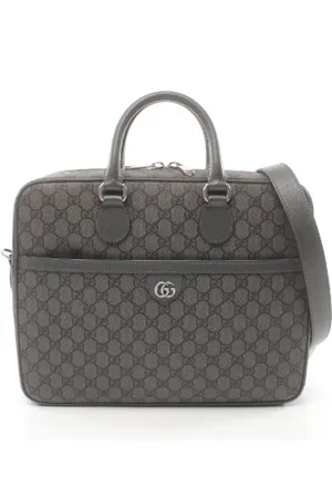 Gucci Pre-owned, Mężczyzna, Szary, ONE SIZE, Skóra, Pre-owned Canvas gucci-bags