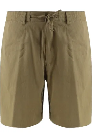 HUGO BOSS Szorty, Mężczyzna, Zielony, XL, Szorty Bermuda z Lnu z Wiązanym Pasem