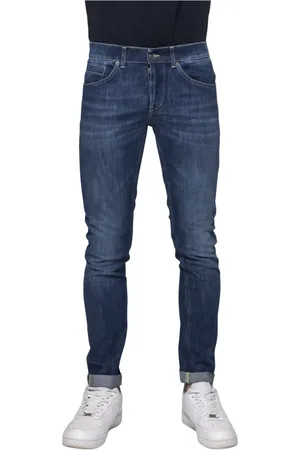 Dondup Jeansy, Mężczyzna, Niebieski, W29, Bawełna, Jeansyy Skinny Fit Pięć kieszeni Niski stan