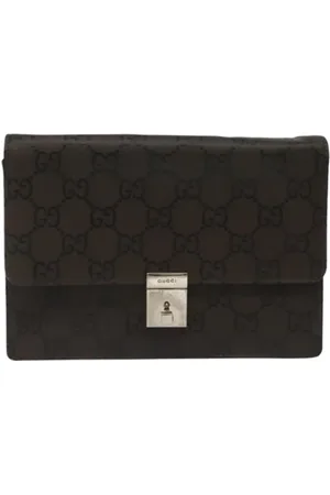 Gucci Pre-owned, Kobieta, brązowy, ONE SIZE, Pre-owned Canvas clutches