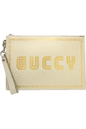 Gucci Pre-owned, Kobieta, Beżowy, ONE SIZE, Skóra, Pre-owned Leather clutches